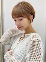 ハローバイシー 仙台(Hello by Sea)&nbsp;ブリーチなしハイトーン×マッシュショート/韓国風ボブ[仙台]