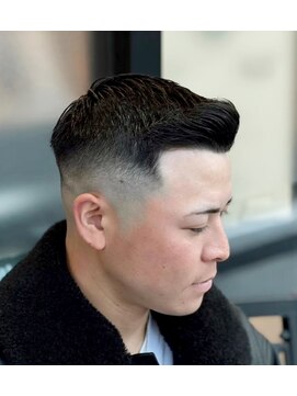 バーバーショップ ネオ セカンド(BARBERSHOP NEO2nd) スキンフェード　アップスタイル　メンズショート