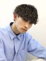 ゼストプール(ZEST POOL)&nbsp;波巻きパーマ×ハイライトメッシュ