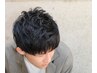 メンズカット+ポイントパーマ+シェービング　￥9900→￥9300