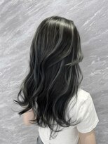 アルドーレフィエロ シンサイバシ(Ardore fiero shinsaibashi) コントラスト極ハイライト☆アッシュブラック