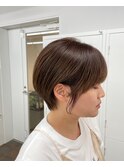【井上】ショート耳掛けコンパクトマッシュ似合わせて小顔