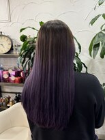 アン(Hair make un)&nbsp;ピンクパープルグラデーション♪