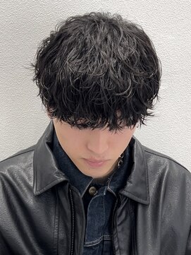 オーシャントーキョー 仙台(OCEAN TOKYO) マッシュパーマ黒髪波巻きスパイラルシャドウパーマ刈り上げ