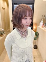 スニュウ(snuw)&nbsp;【snuw_ayano】名古屋ミルクティーカラー/ボブ