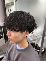 クロムトウキョウ ザ バーバー 新宿本店(CHROM TOKYO the Barber)&nbsp;マッシュ波巻パーマ