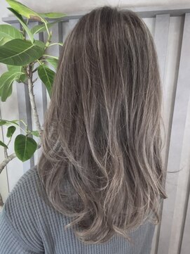 白髪ぼかしハイライト