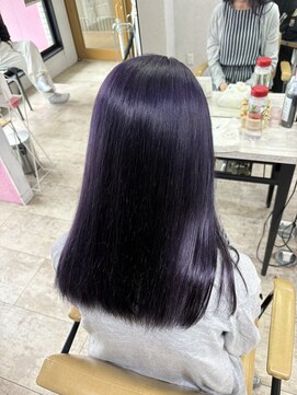 アジールヘア 所沢プロペ通り店(agir hair) バイオレットダブルカラーブリーチイメチェン学割U24所沢