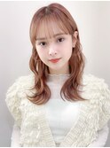 ・大人ガーリーダークアッシュ似合わせカットミディアムレイヤー