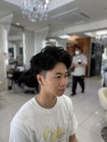 クオリス 赤塚店(QUALIS)&nbsp;◎メンズ短髪パーマなし爽やかツーブロック簡単スタイリング
