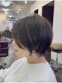 大人可愛い小顔ショートひし形ショートボブ髪質改善20代30代40代