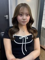ヘアカロン 熊本下通店(Hair CALON)&nbsp;SAKI/透明感ブラウン/ブリーチなしカラー/くすみブラウン
