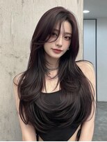 ノイズオオサカ 梅田店(NOISM OSAKA) 小顔外ハネミディアムアッシュ20代30代40代くびれミディ韓国ヘア
