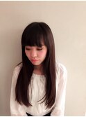 シンプルでナチュラルなストレートスタイル☆担当 川上功介