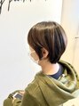 プランタンバイフラミューム 大和店(PRINTEMPS by flammeum)&nbsp;丸みショート耳かけスタイル。柔らかな感じに仕上げます。