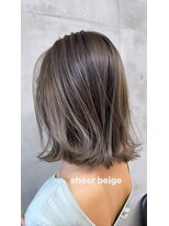 ソルトウォーター(SALT WATER)&nbsp;ハイライト　グレージュカラー