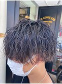 波巻きスパイラルツイストスパイラルパーママッシュメンズヘア