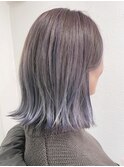 外はねエアリーボブ×ホワイトラベンダーグレージュ
