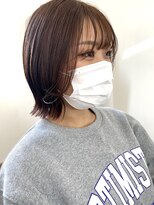 ヴィアルス 美園店(VIARS)&nbsp;オレンジブラウンカラー/外はねボブ／切りっぱなし