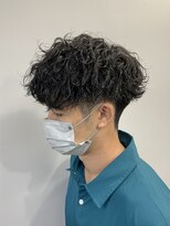 メンズヘアトーキョー 原宿(MEN'S HAIR TOKYO) 【強め波巻き】無造作/ツーブロック/刈り上げマッシュ/ウェーブ