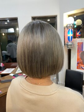 リーフ(Leaf) 前髪/マチルダボブ/ピンクベージュ/インナーグレージュ/武蔵浦和