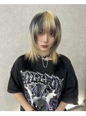 中性ウルフレイヤーカットロングウルフカット姫カット姫ウルフ