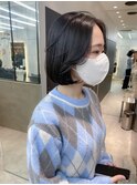 韓国タンバルンモリボブ♪【久保田夢美】前髪なし黒髪