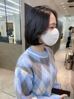ロンドシエル 横浜(Lond ciel)&nbsp;韓国タンバルンモリボブ♪【久保田夢美】前髪なし黒髪