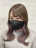 美容室ジャスミン&nbsp;ピンクラベンダーインナーカラー【hotaru】20代30代40代
