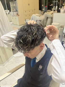 ユウヘアー 師勝店(U Hair) 【UHair】トレンド色気スペインカール/時短スタイル/メンズ