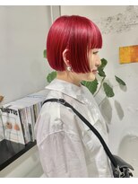 クリアーオブヘアー 栄南店(CLEAR of hair) 赤髪ボブ/RIHO