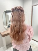 【博多美容室/坂本早苗】ハーフツインアレンジ