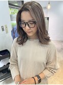 白髪をデザインにポジティブに♪