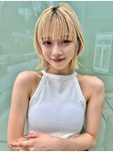 ホワイトブロンド、町田ハイトーン、町田ブリーチ、ダブルカラー