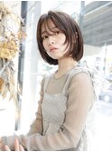 うざバング/顔回りレイヤー/ミディアムウルフ/SOLセンター南