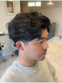 パーマスタイルサイドバック