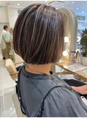 白髪ぼかしコントラストハイライト