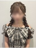 *.ツイン編み下ろし.+