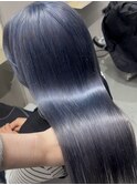 mayu//ブルーカラーくすみブルーラベンダーアッシュ