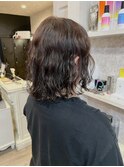 福山美容室caary ツヤツヤくるくるケアパーマボブパーマ40代
