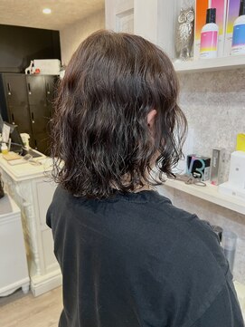 キャアリー(Caary) 福山美容室caary ツヤツヤくるくるケアパーマボブパーマ40代