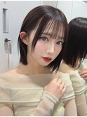 ミニウルフレイヤーカット顔周り前髪韓国ミディアムロング/池袋
