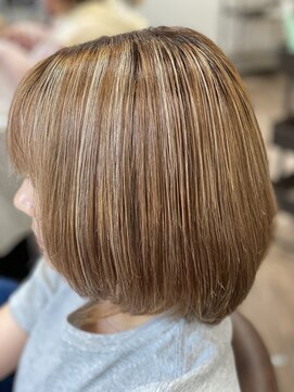 ヘア ナヴォーナ 大浦店(hair NAVONA) ハイライト　ミルクティーベージュ