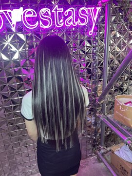 ラブスタシー 小倉店 #エクステ#シールエクステ#バレイヤージュ#ハイライト