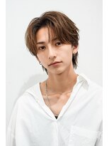 オーシャントーキョー(OCEAN TOKYO)&nbsp;韓国ヘアカルマパーマカルマバングセンターパート黒髪ウルフ