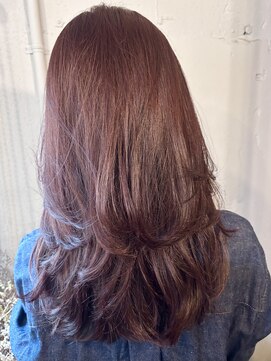 マロウズ(Marrows) レイヤーロング×ラベンダーピンク