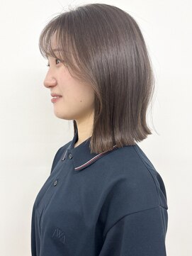 モリオフロムロンドン 松戸店(Morio from London) 【モリオ松戸 石山】大人可愛い外ハネミディアム前髪ありくびれ