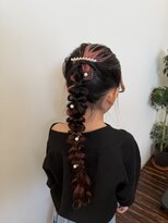 テトテプラス(tetote+) 王道ふわもこ編み下ろしポニー