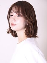 ヨファヘアー 岡本店(YOFA hair)&nbsp;大人ガーリー20代30代40代似合わせカットミディアムレイヤー0103