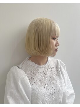 ジーナ 福岡天神(Zina) 髪質改善＊抜きっぱなしハイトーンボブ【Zina福岡天神】